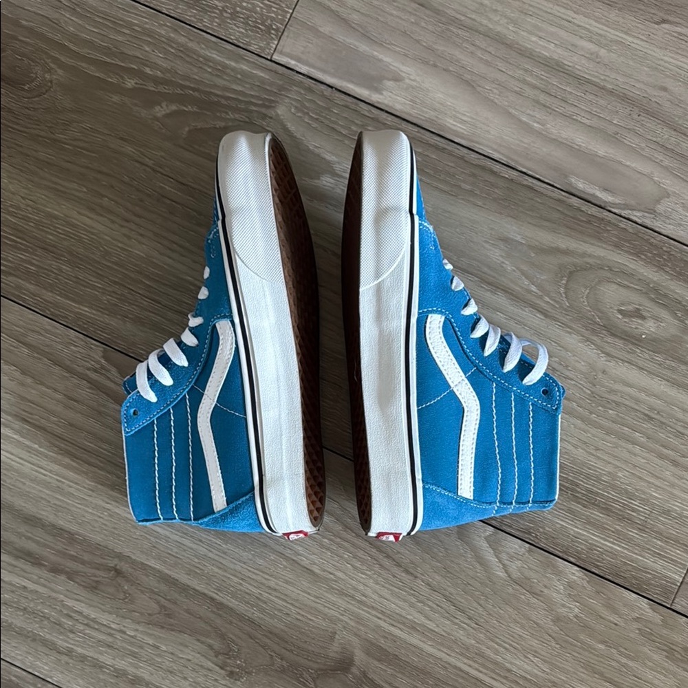 WORN ONCE - Blue Sk8 Hi Vans